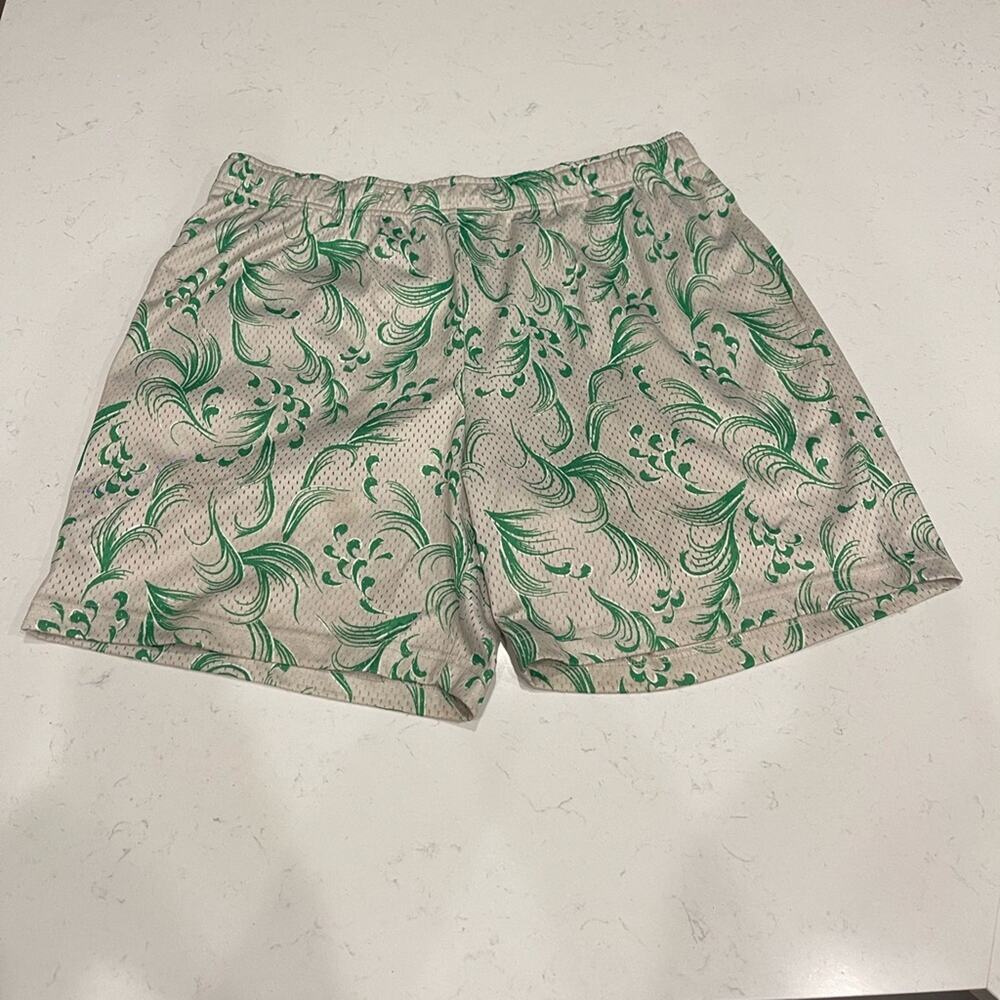 John Elliott Silver Kaze Mesh Practice Shorts SZ 4 | XL